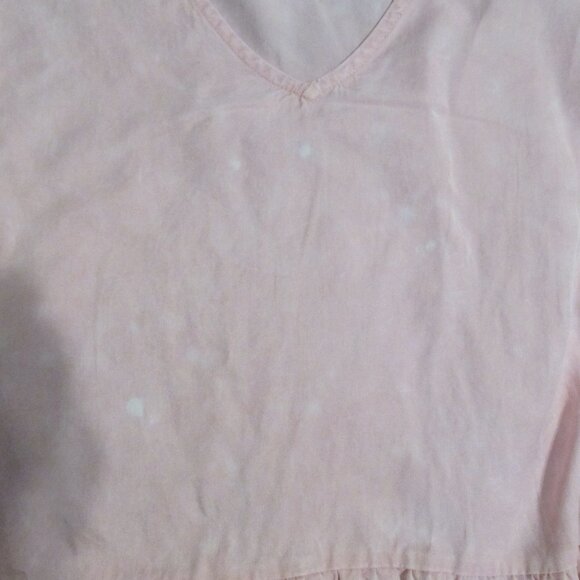 TERRA & SKY WOMEN'S SIZE 4 XL (28 W / 30 W) V - NECK TOP PINK BABYDOLL SS NWT - Picture 6 of 9